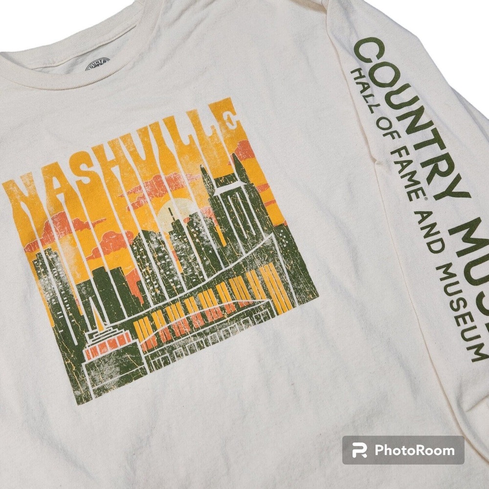 Country Music Hall of Fame Nashville XL Shirt Long Sleeve T-Shirt‎ Graphic